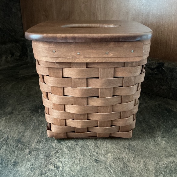 Longaberger Tall Tissue Basket Set - Picture 4 of 9